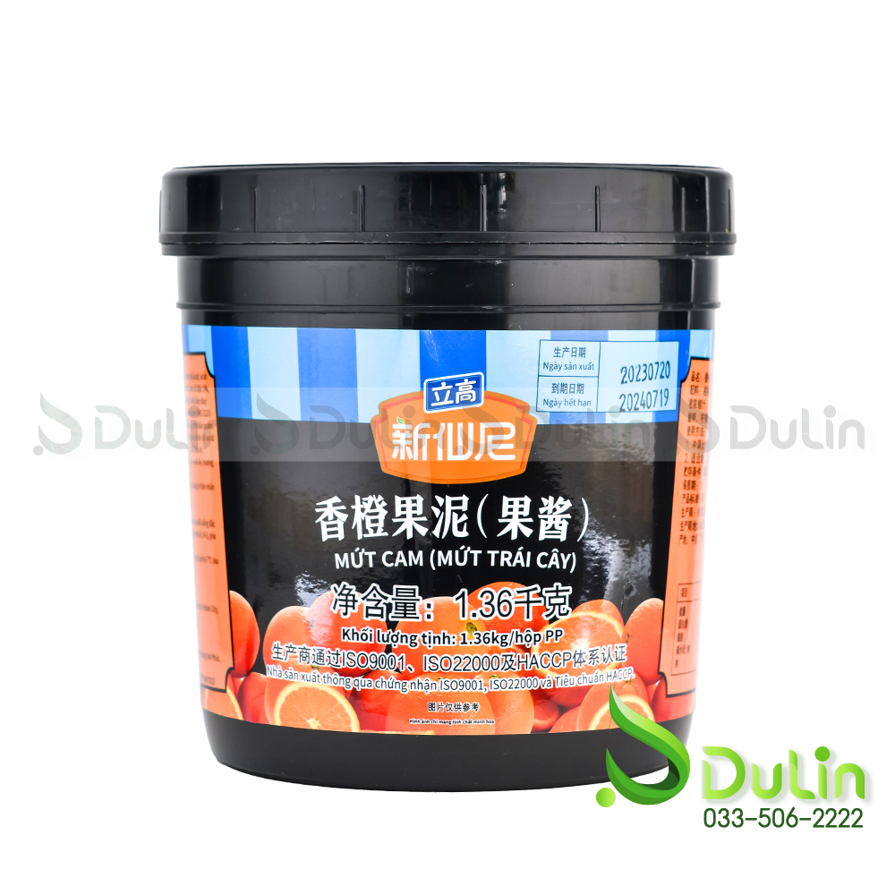 Mứt SENSINI Cam 1.36Kg 6 Hộp/Thùng