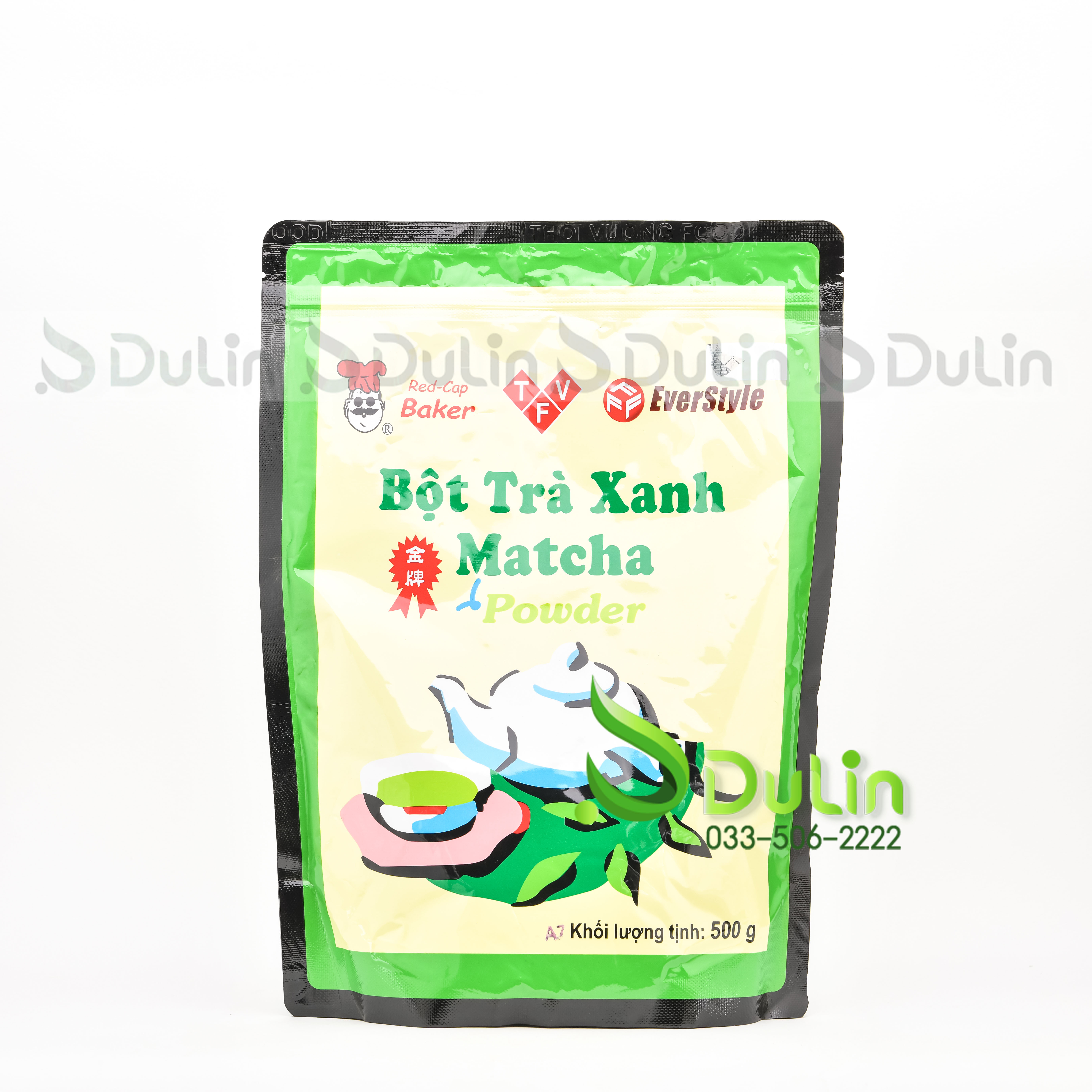 Bột MatCha Mũ Đỏ 500gr 10 Gói/Thùng