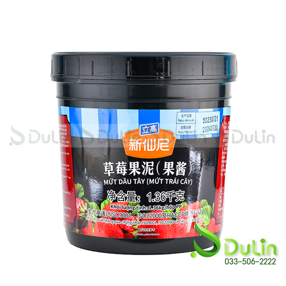 Mứt SENSINI Dâu 1.36Kg 6 Hộp/Thùng