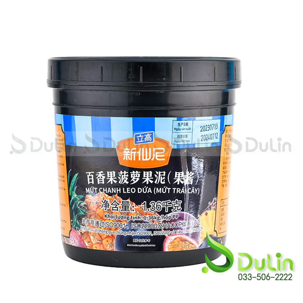 Mứt SENSINI Dứa & chanh leo 1.36Kg 6 Hộp/Thùng
